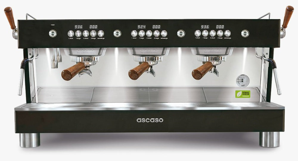 Ascaso Barista T Plus 3 Group espresso machine_Black Wood