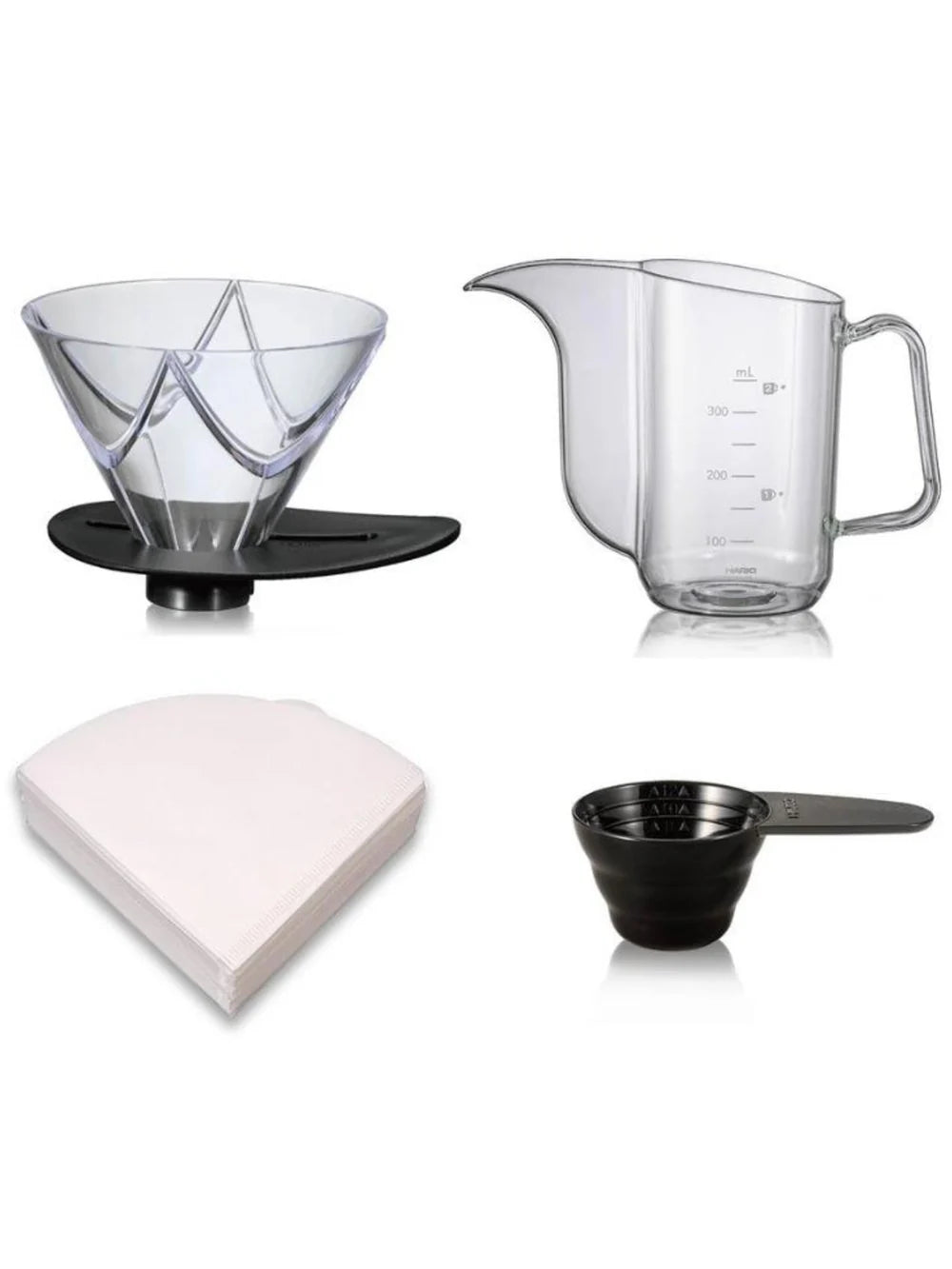 HARIO V60 MUGEN Dripper Set (Plastic)